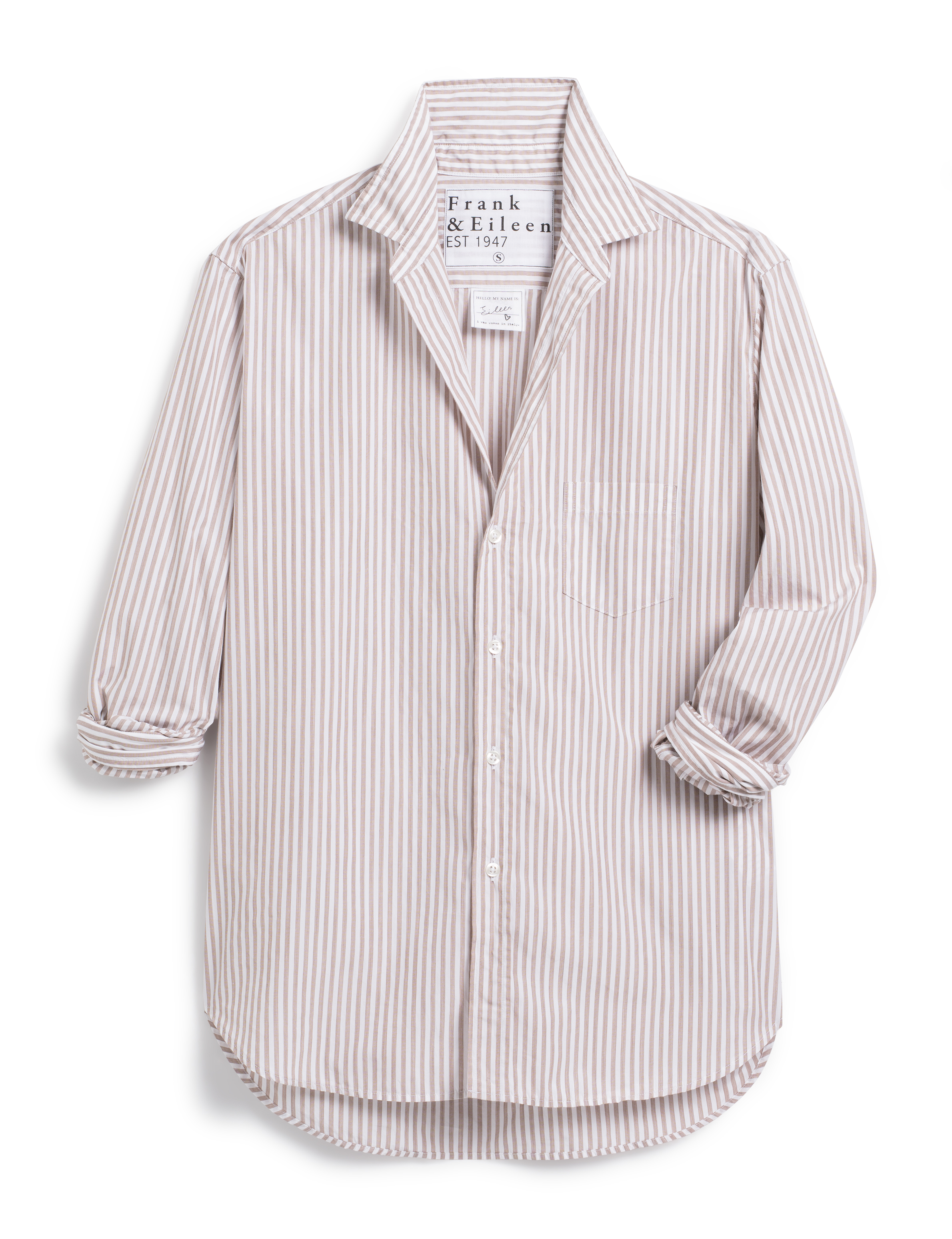 Frank & Eileen - Eileen Relaxed Button-Up Shirt in Sand Stripe – Blond  Genius