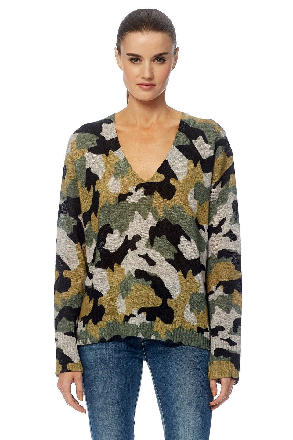 Cashmere sales camo sweater