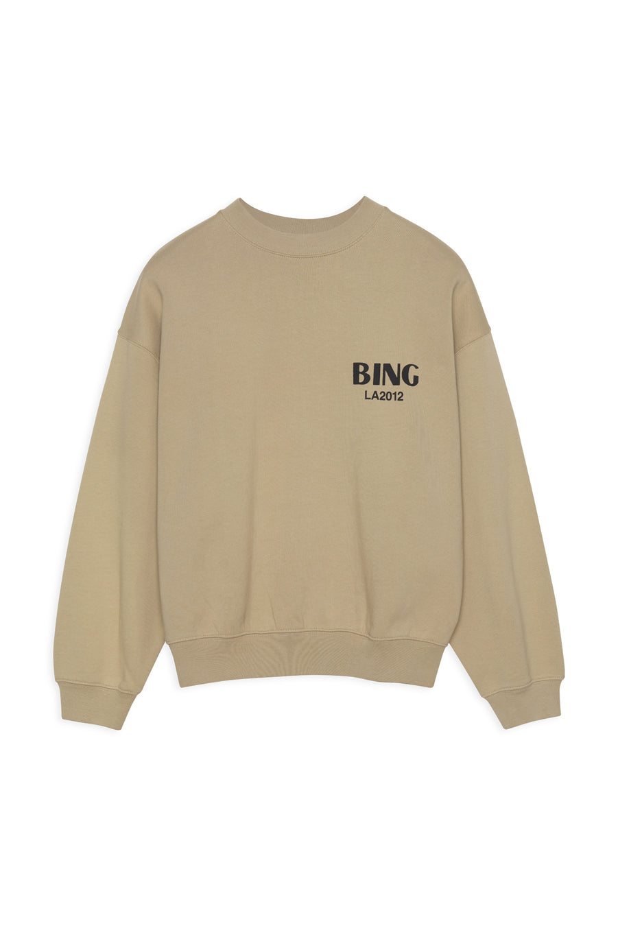 Anine Bing Jaci Sweatshirt Bing LA in Sand Blond Genius