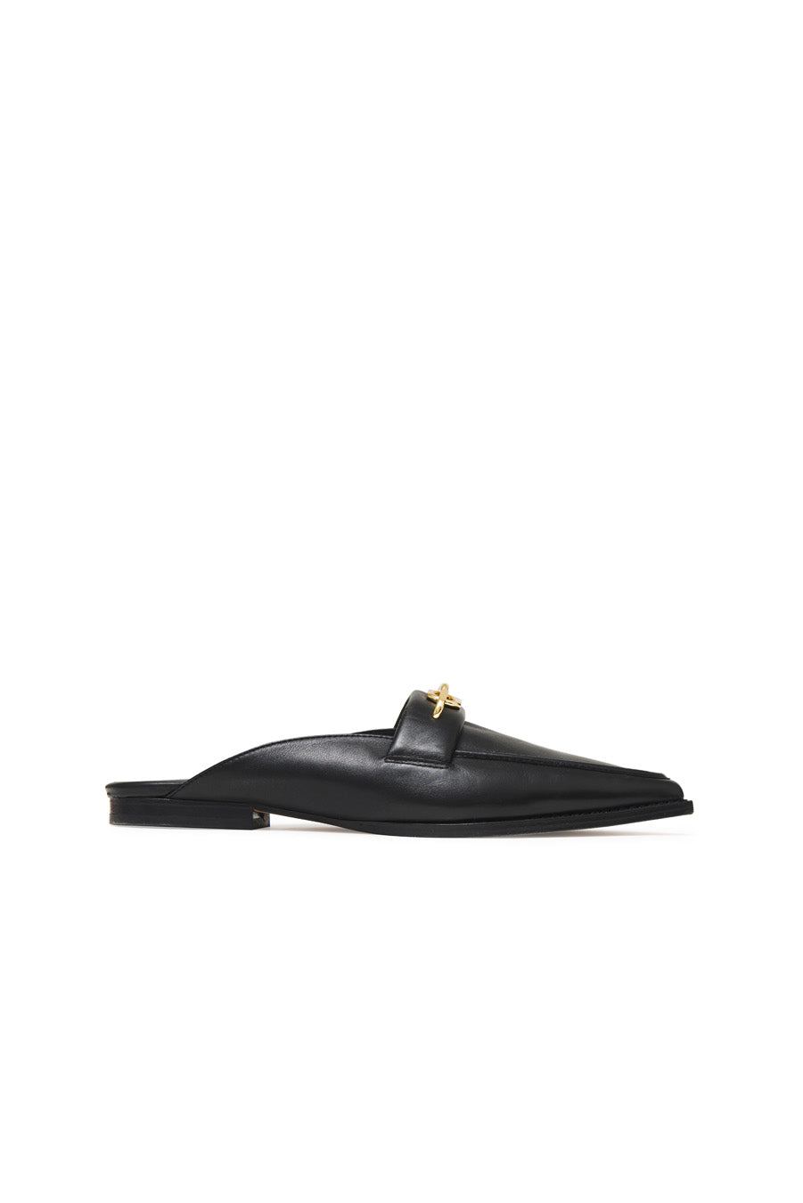 Anine Bing Selma Mules in Black Blond Genius