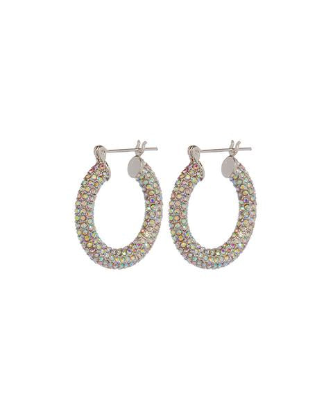 Sold Luv AJ pave baby amalfi hoops in silver