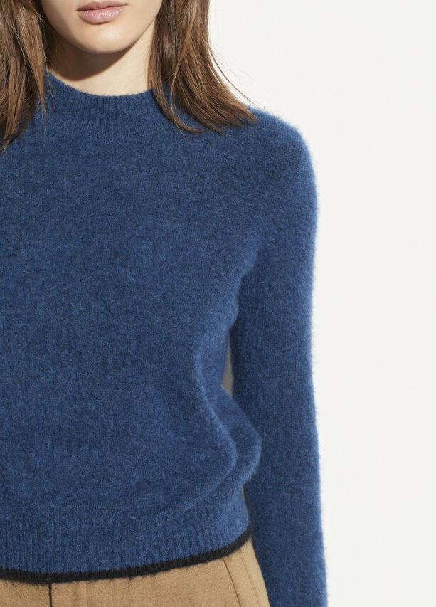 Vince contrast tip wool blend pullover new arrivals