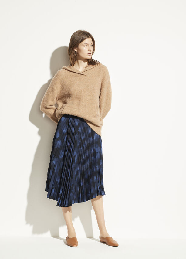 Vince tie on sale dye pleated skirt