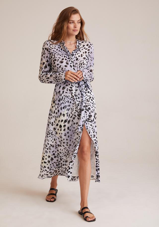 Bella Dahl Maxi Shirt Dress in Ink Dots