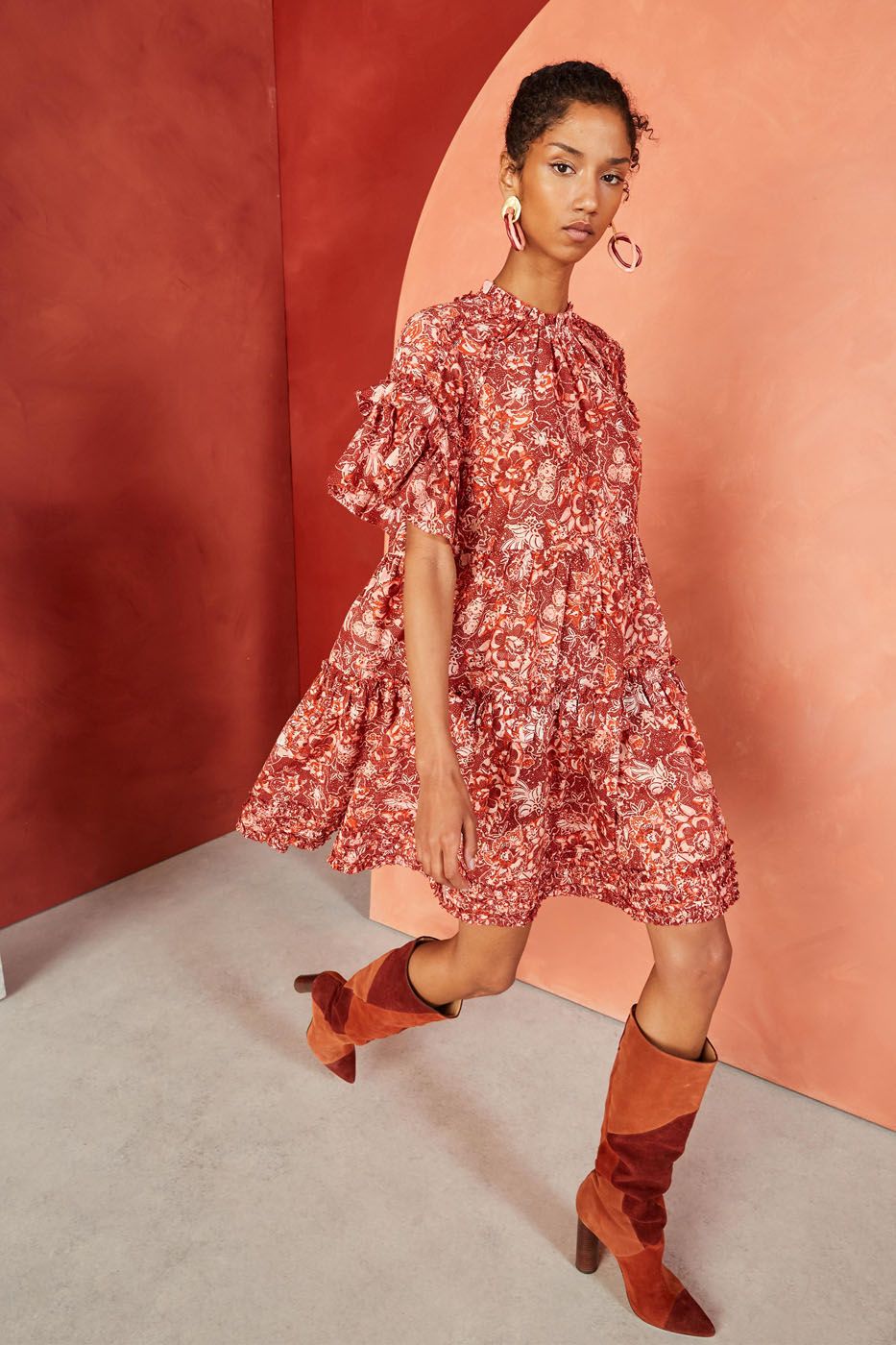 Ulla johnson shop coral dress