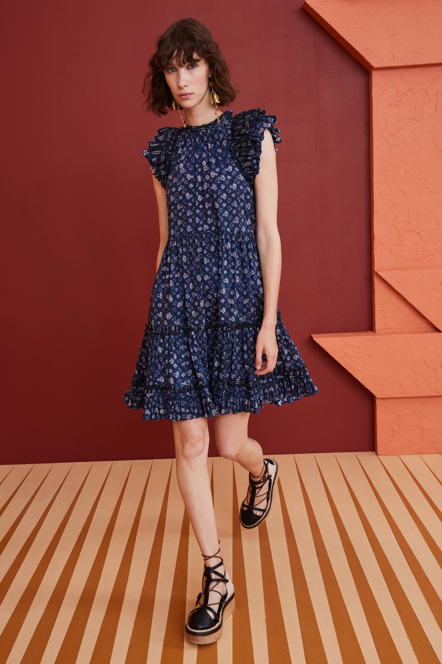 Ulla Johnson Joan Dress in Ultramarine Blond Genius