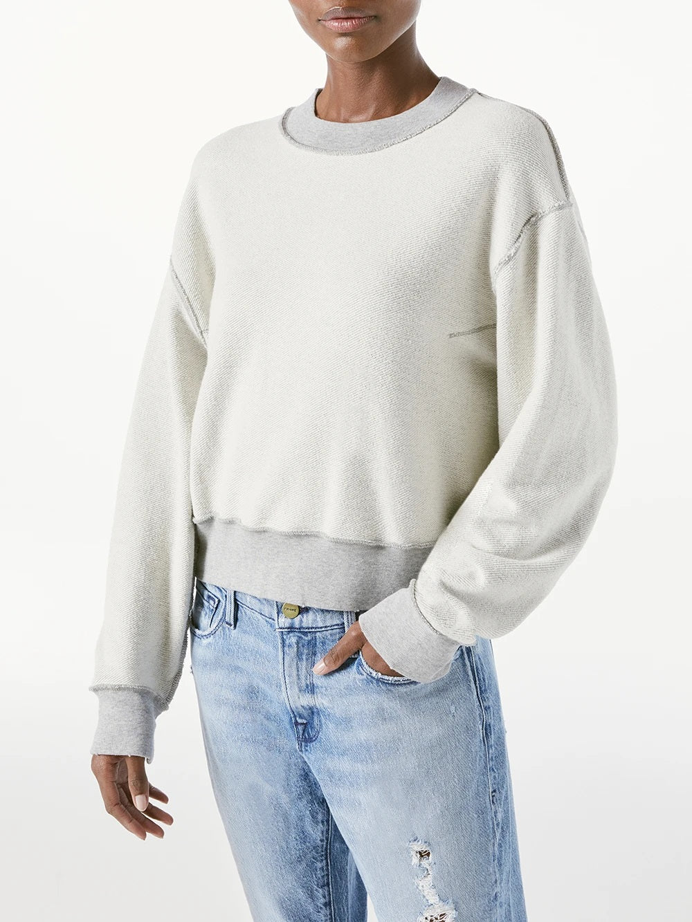 Frame outlet denim sweatshirt