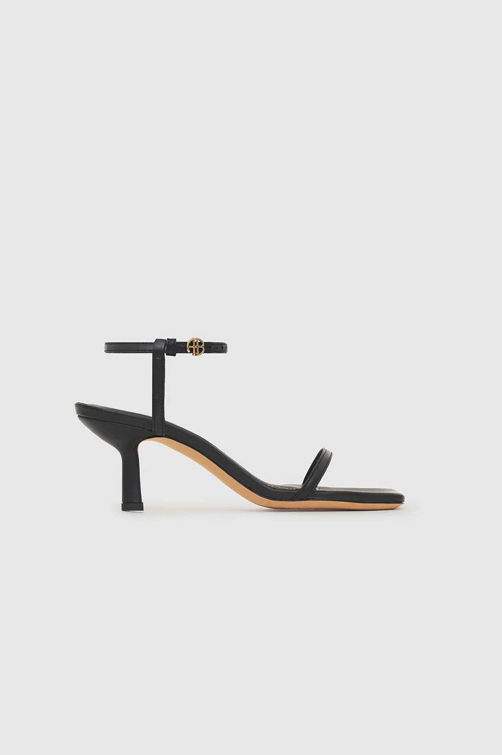 Anine Bing Invisible Sandals in Black Blond Genius