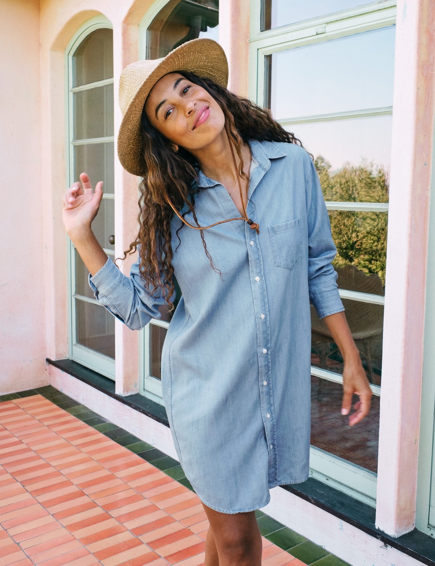 Frank & Eileen - Mary Woven Button up Dress in Classic Blue Wash – Blond  Genius