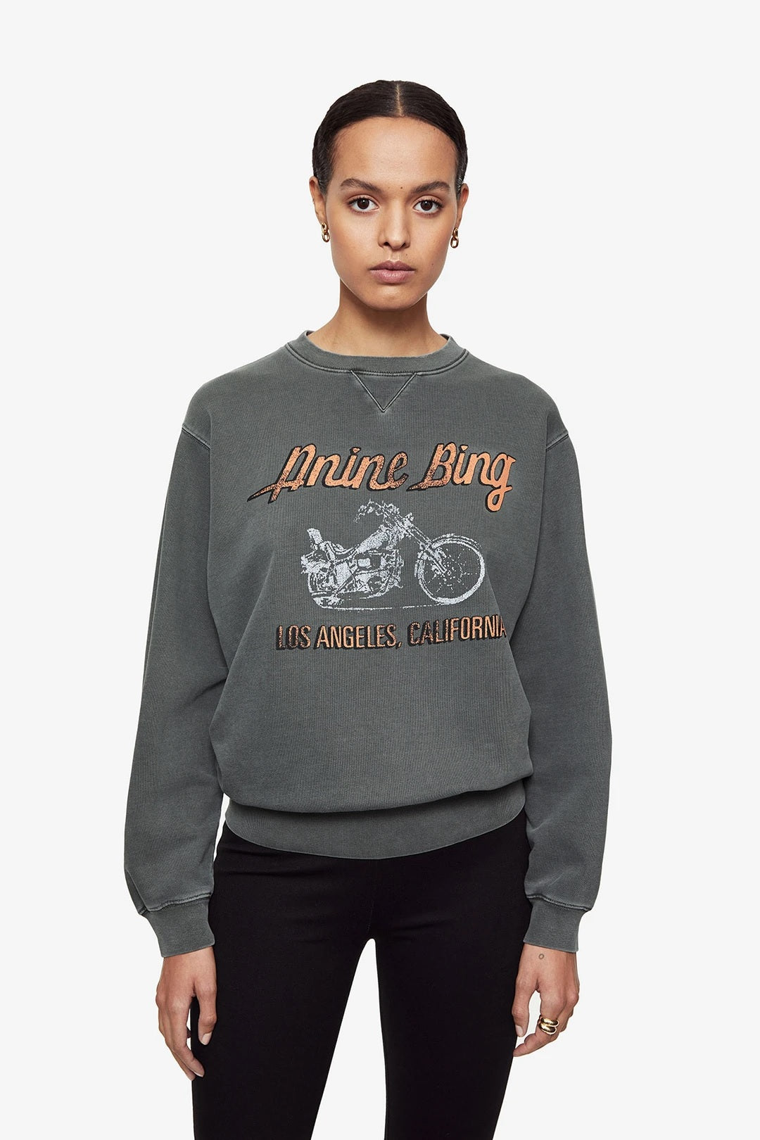 Anine bing motorcycle sweatshirt new arrivals