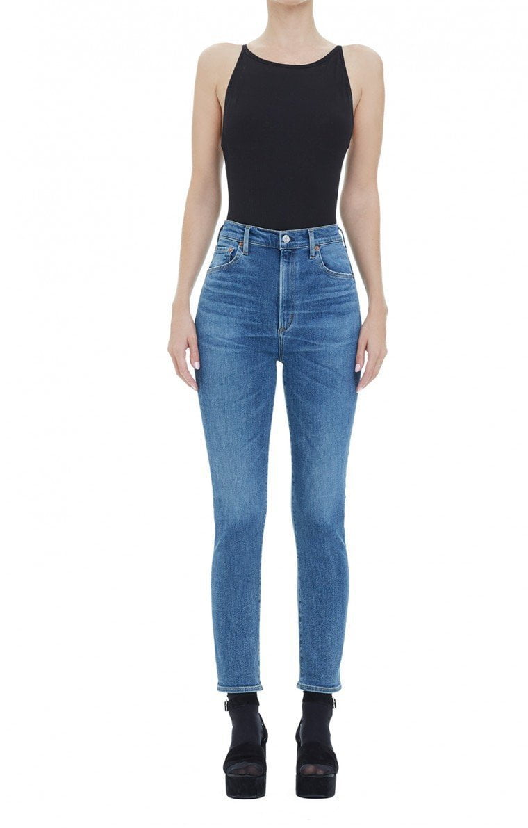 AGOLDE Ruby Crop Super Hi Rise Slim Straight Adore