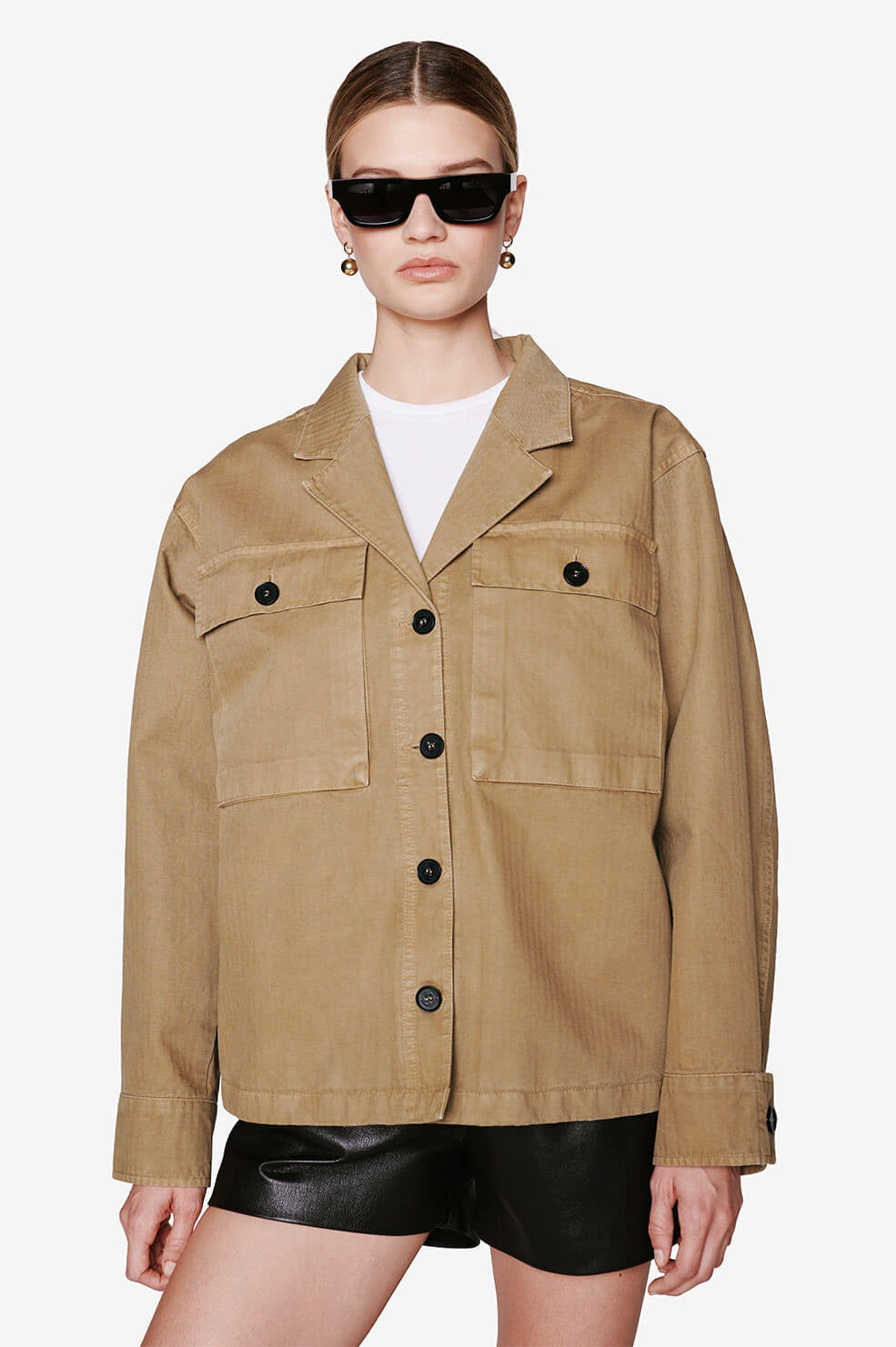 Anine Bing Sawyer Jacket in Brown Blond Genius