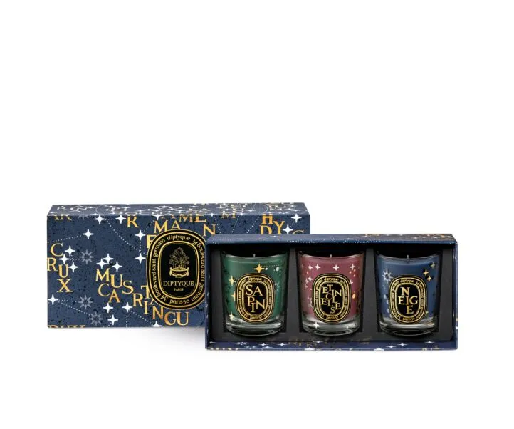 Diptyque - Set of 3 Holiday Scented Candles 70g