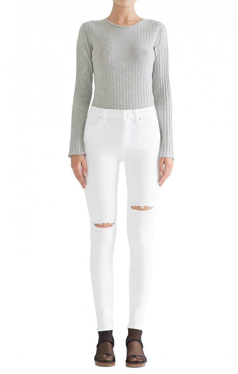 AGOLDE Sophie Crop High Rise Skinny Shoreline Destruct