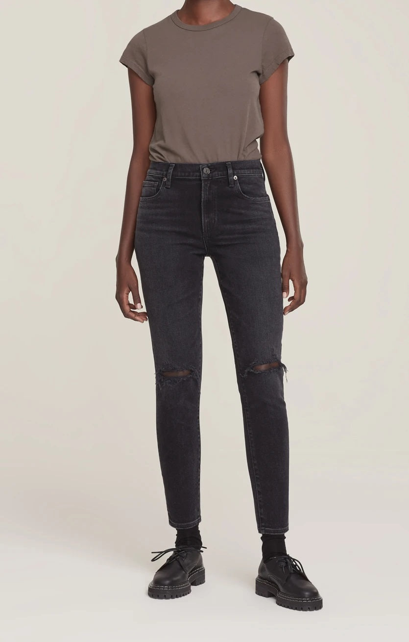 AGoldE Denim Sophie Mid Rise Jeans in Trademark Blond Genius