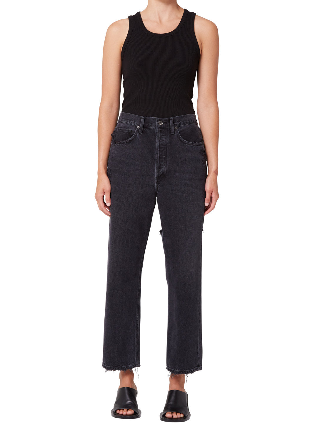 AGOLDE 90 s Crop Pant in Recourse Blond Genius