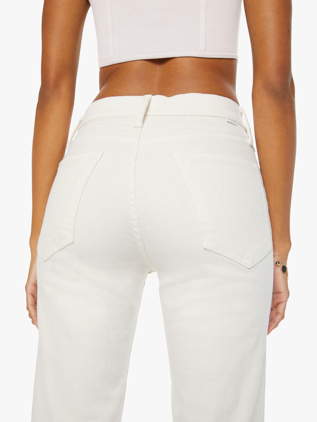 Mother - The Tomcat Ankle Jeans in Cream Puffs