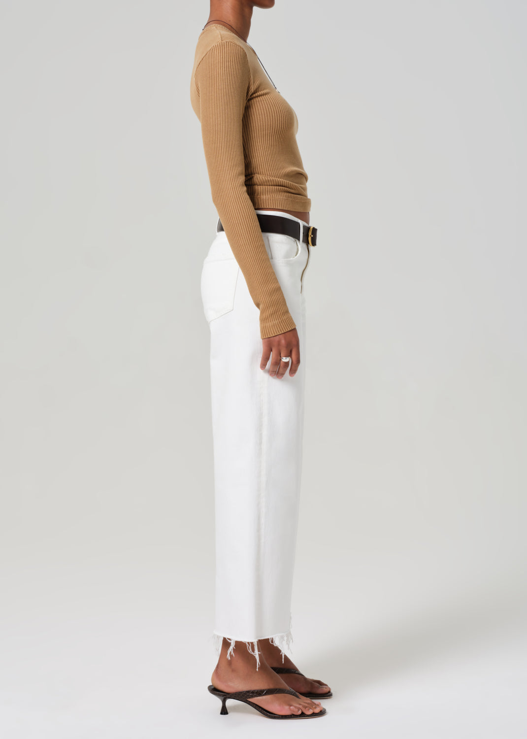 Citizens of Humanity - Lyra Wide leg Crop in Soft White