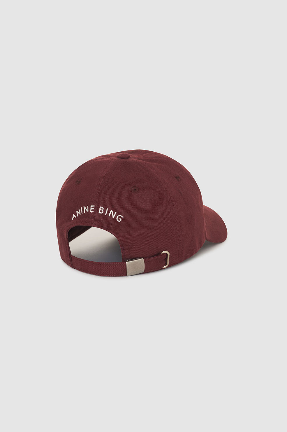 Anine Bing - Jeremy Baseball Cap LA in Dark Cherry – Blond Genius