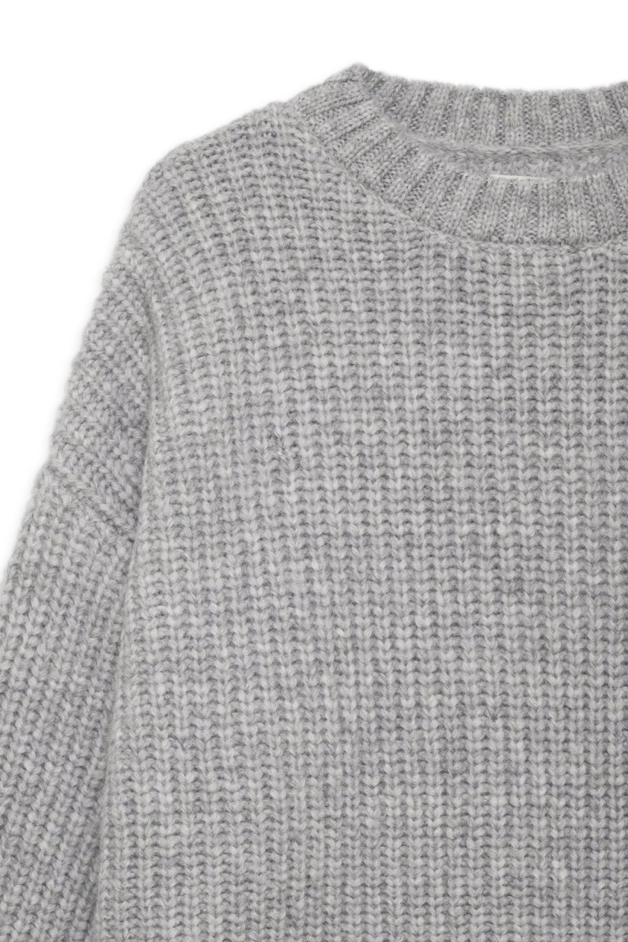 Anine Bing - Sydney Crew Sweater in Light Heather Grey