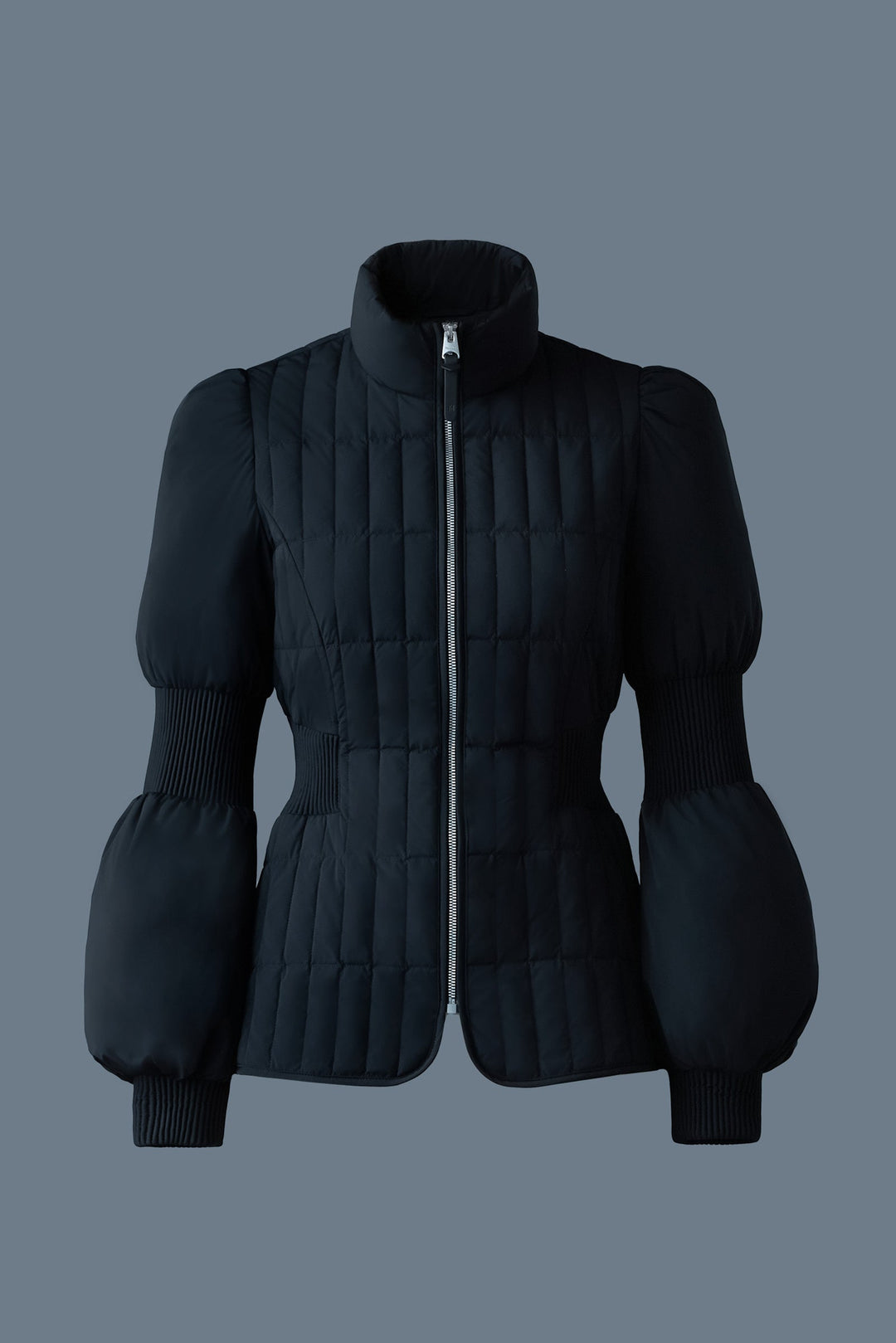 Mackage - Felicia Light Down Quilted Smocked Jacket in Black