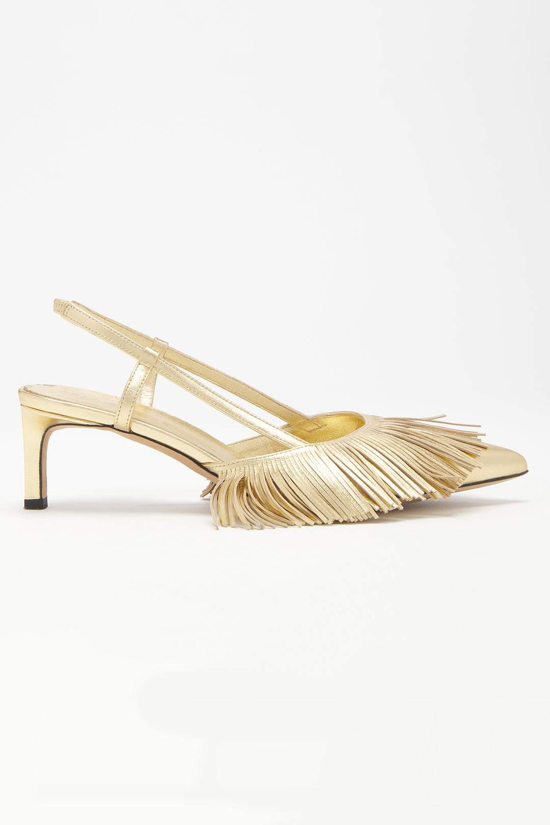 Ulla Johnson - Shira Fringe Sling Back in Gold