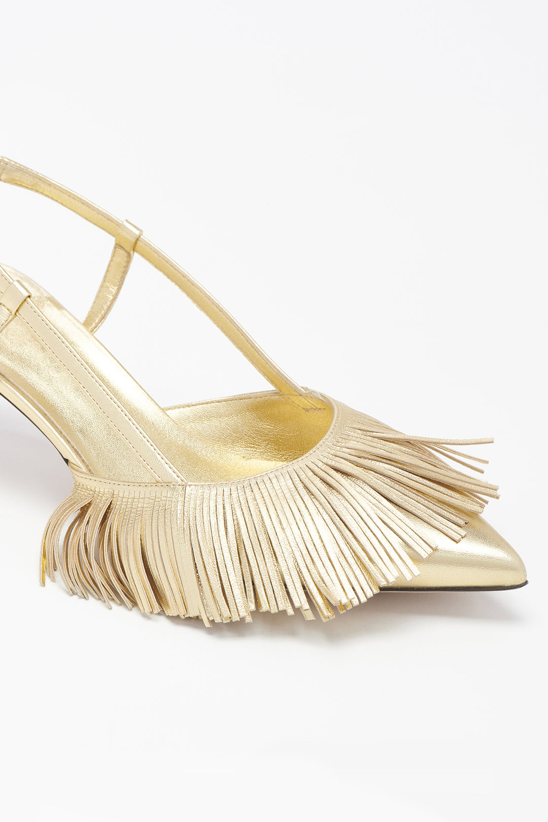 Ulla Johnson - Shira Fringe Sling Back in Gold