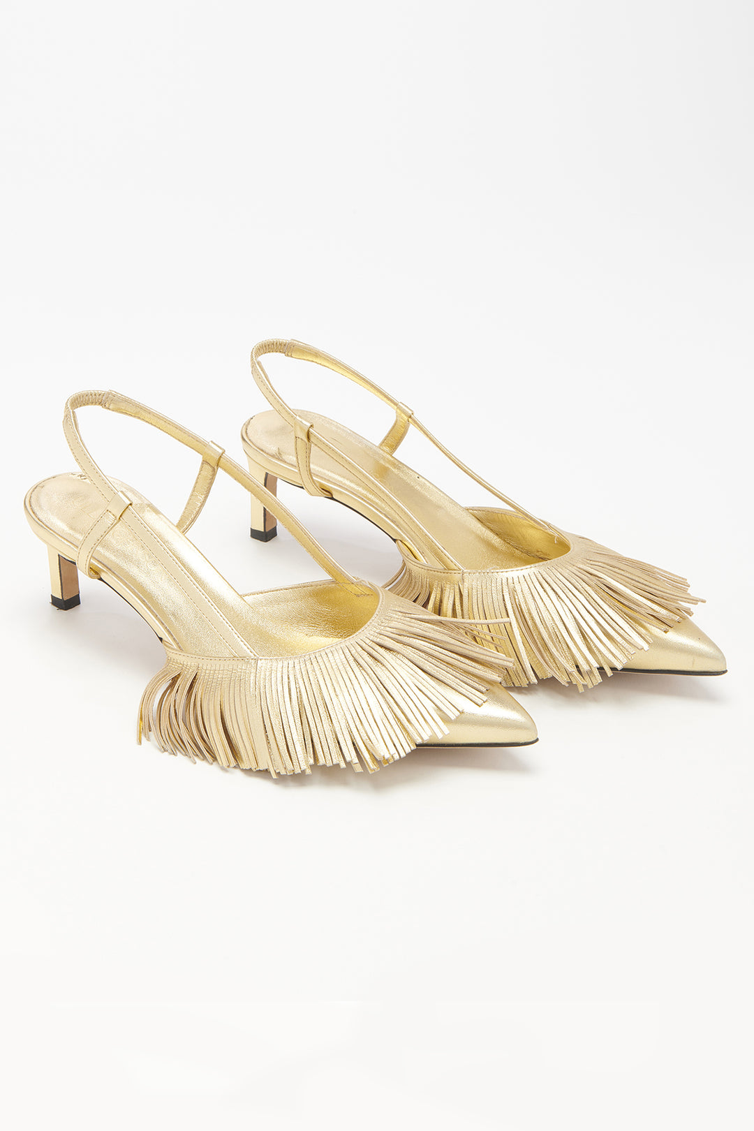 Ulla Johnson - Shira Fringe Sling Back in Gold