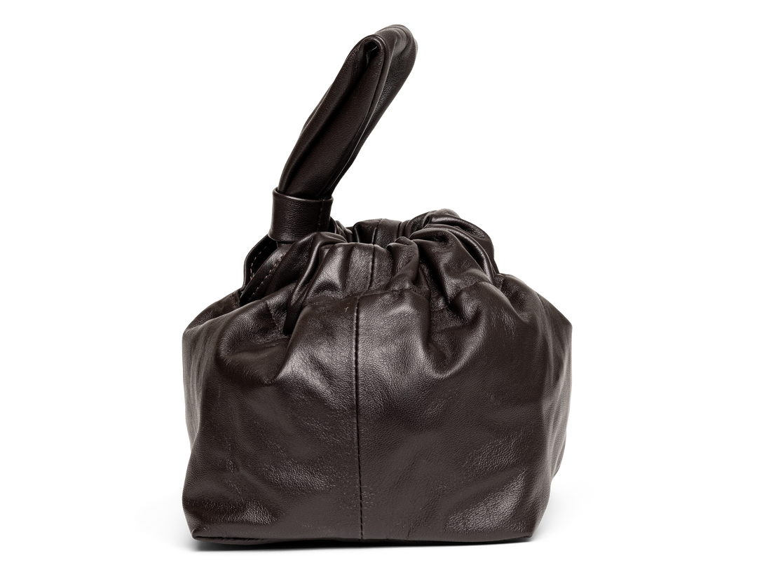 Lemiz - Mariposa Bucket Bag in Chocolate