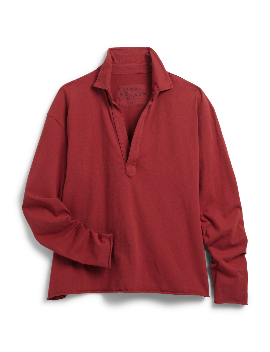 Frank & Eileen Patrick- Popover Henley in Cranberry