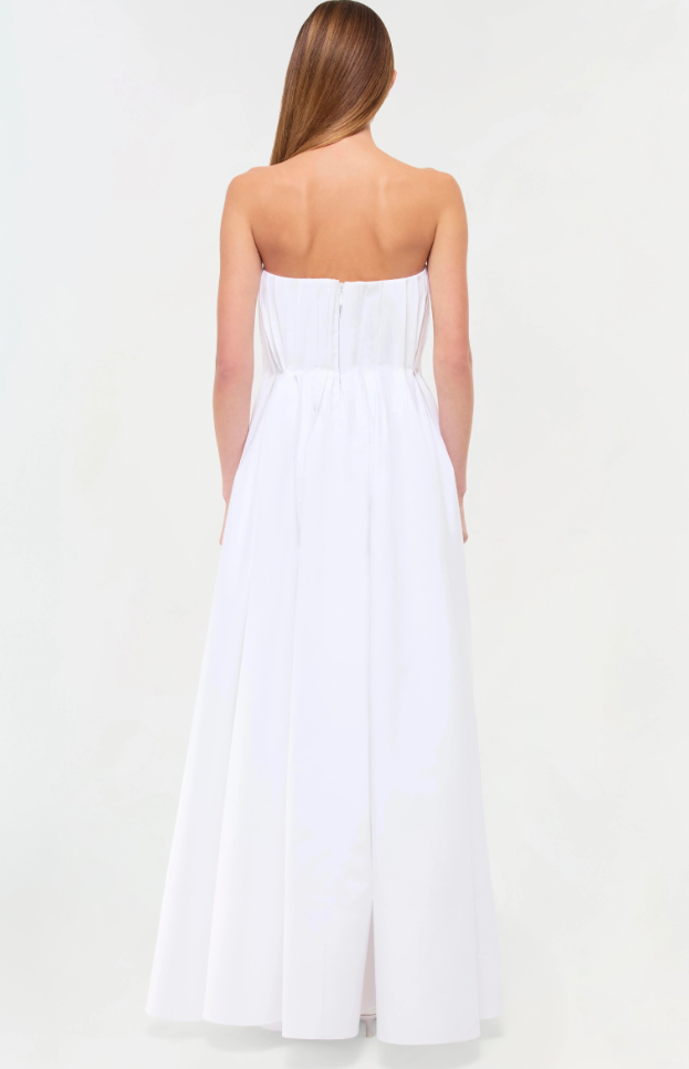 SIMKHAI - Thalia Bustier Midi Dress in White