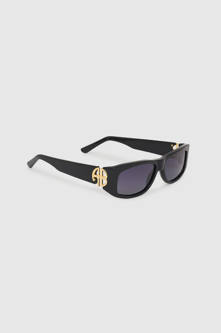 Anine Bing - Siena Sunglasses in Black w/ Gold