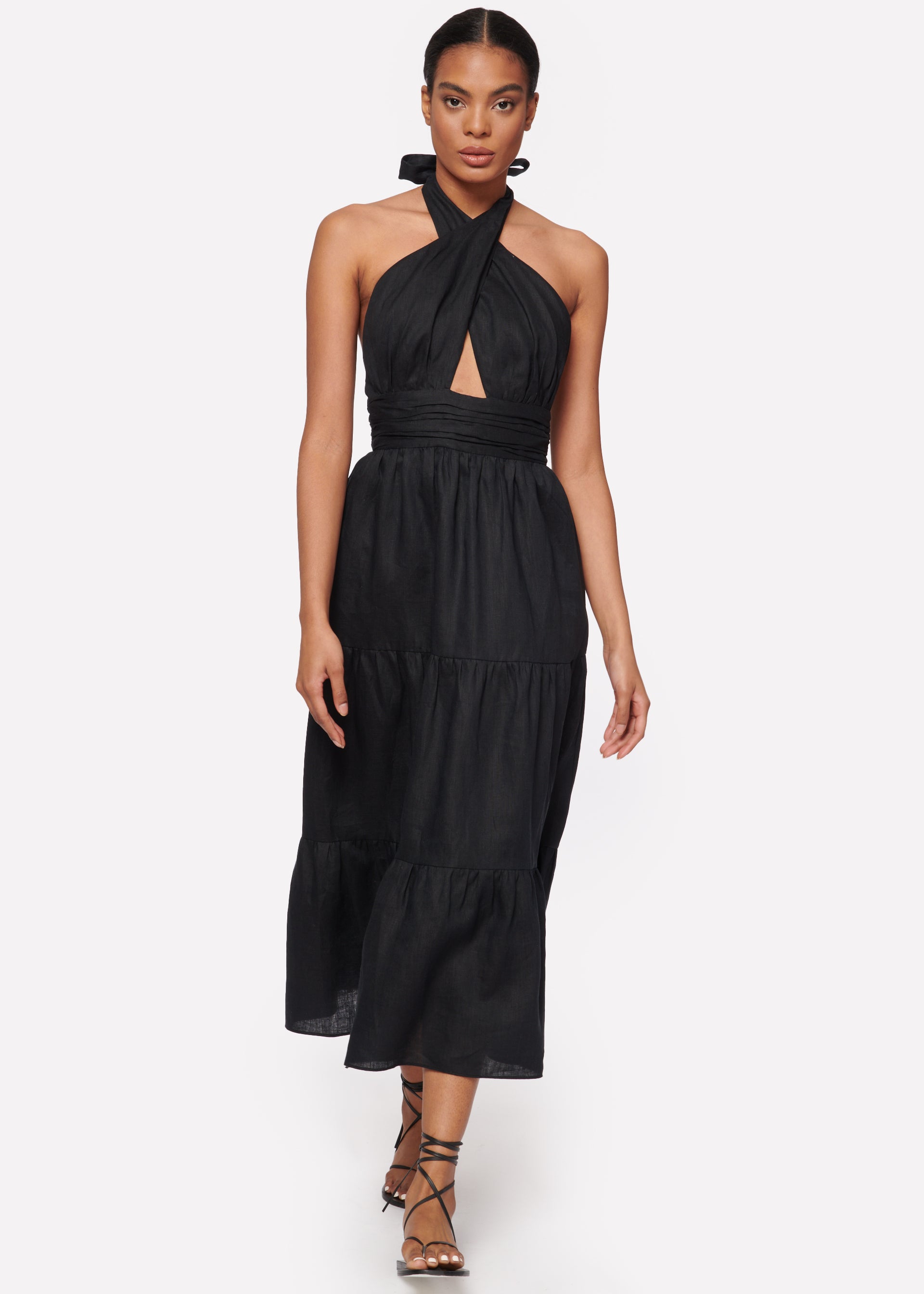 Cami NYC Evita Dress in Black Blond Genius