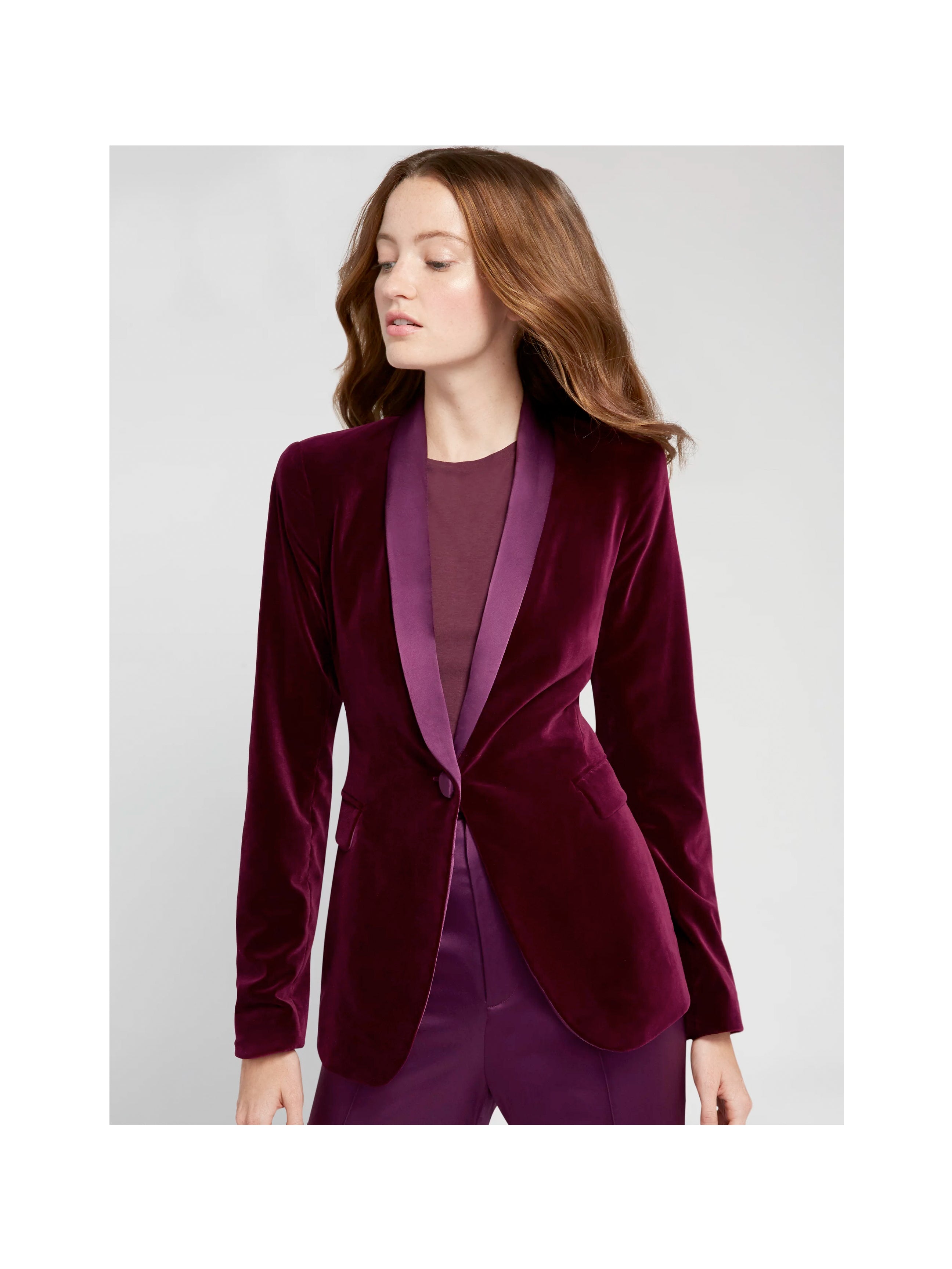 Alice and olivia velvet jacket best sale