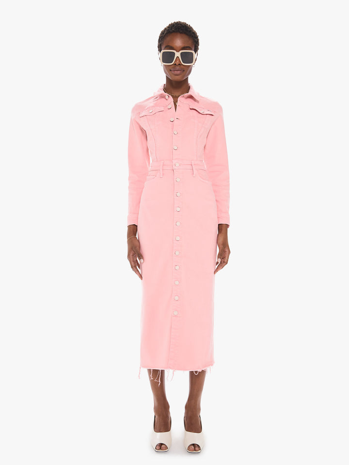 Mother Denim - The Cover Up Midi Dress in Quartz Pink