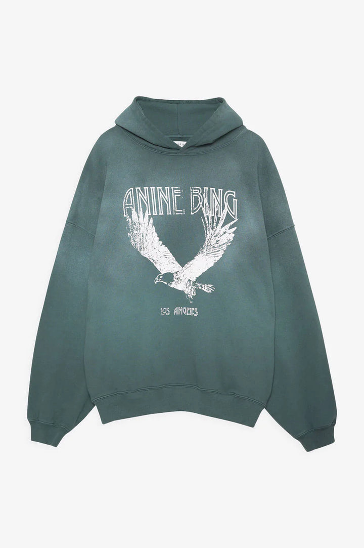 Anine Bing - Ash Eagle Hoodie in Emerald