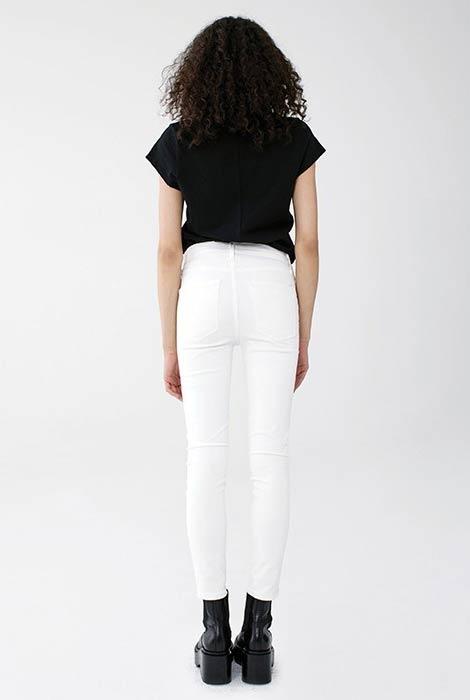 AGoldE Sophie High Rise Skinny Crop in Offspring Blond Genius