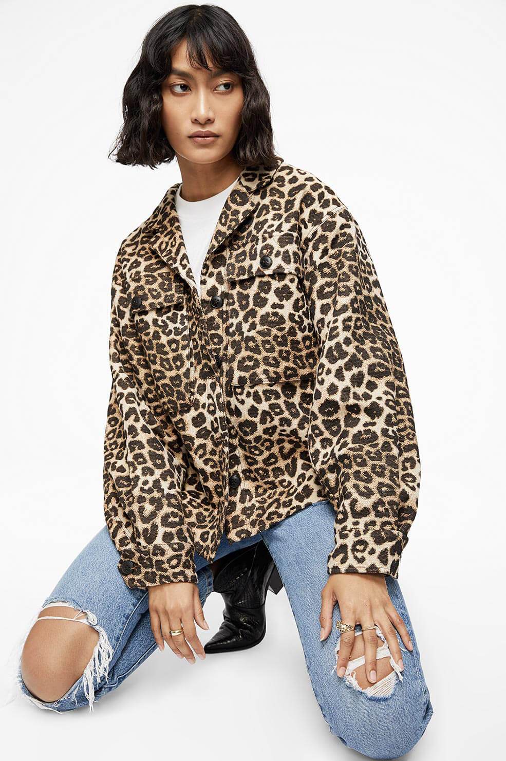 Anine bing leopard clearance jacket