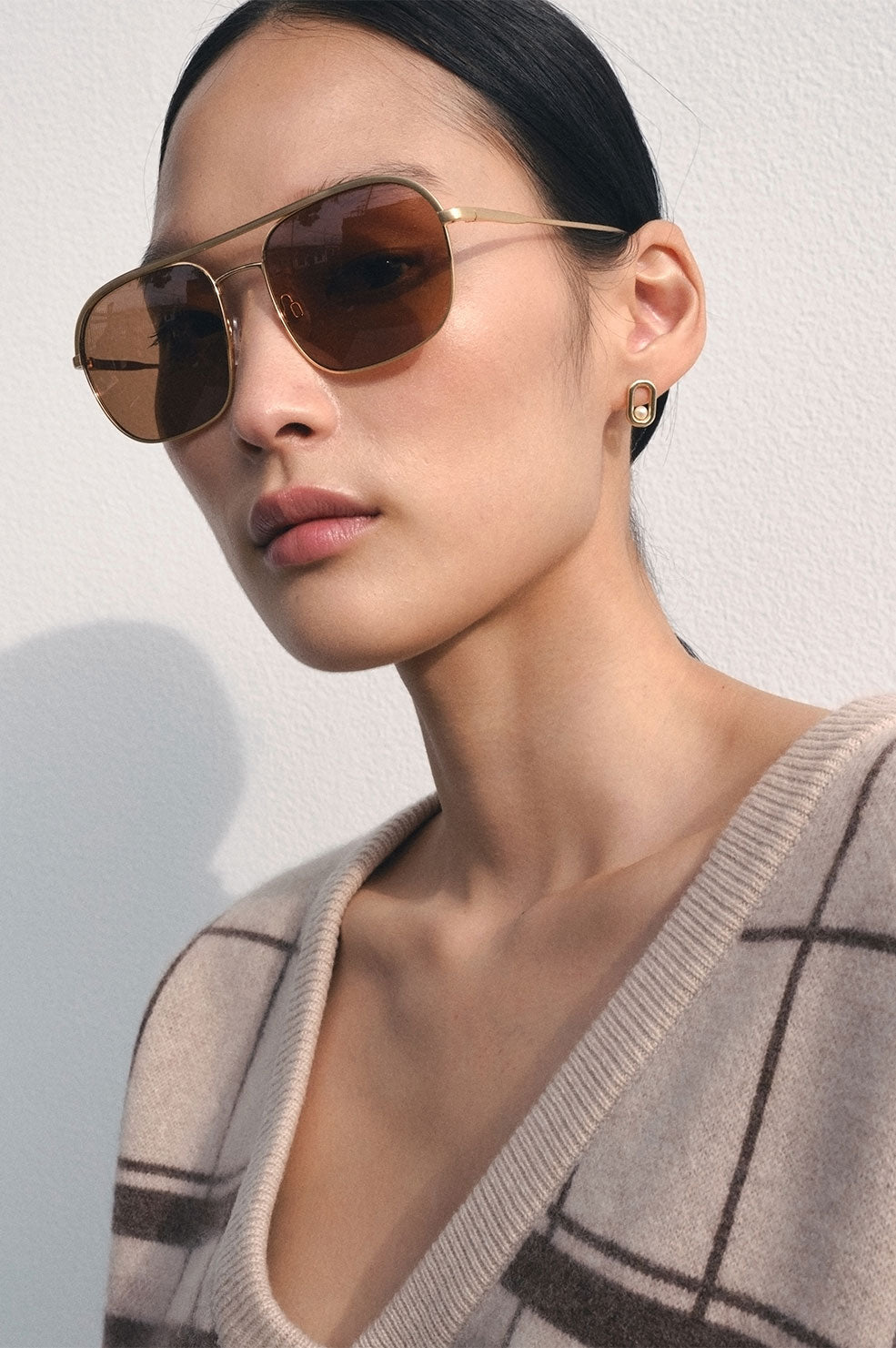 Anine Bing Highland Sunglasses in Brown Blond Genius