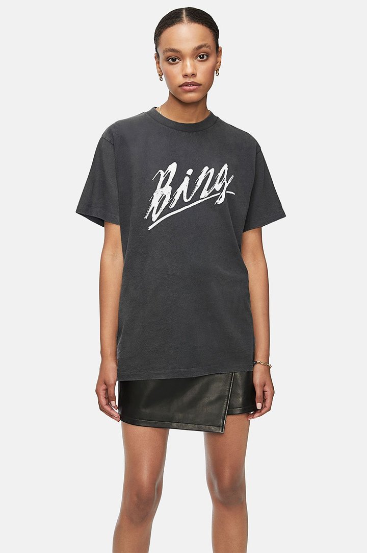 Anine Bing - Lili Basic Bing Tee in Vintage Black