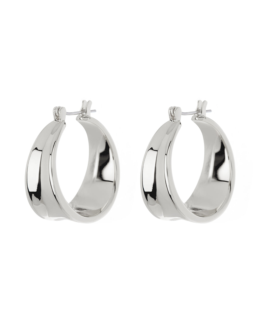 LUV AJ - Dionne Hoops in Silver