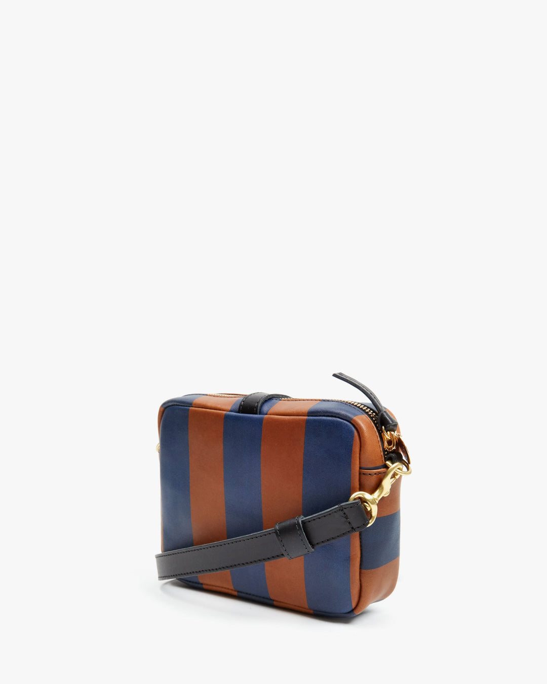 Clare V. - Gigi Bag in Cognac & Pacific Striped Rustic