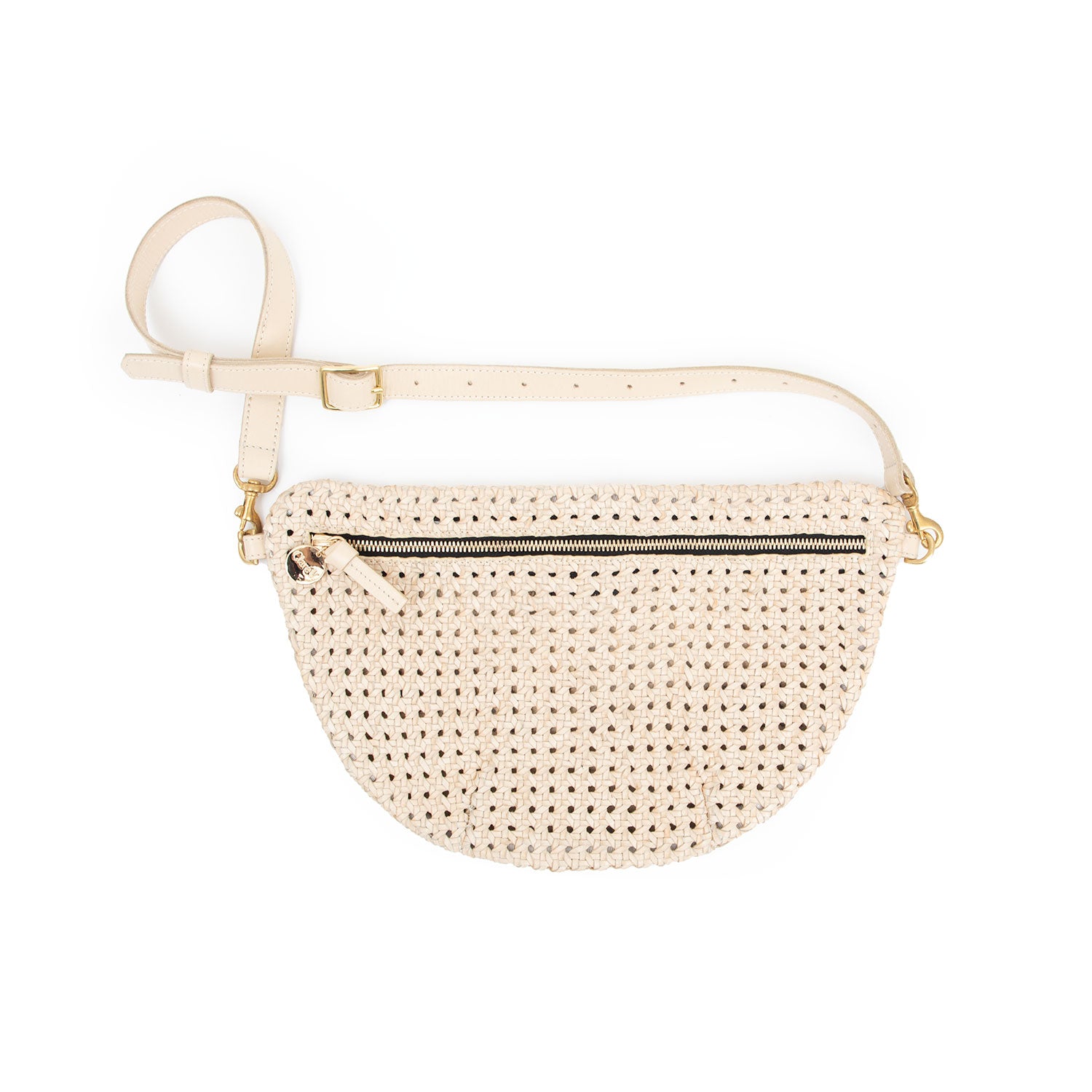 Clare V. Supreme Fanny Pack - Cream Perf in Natural