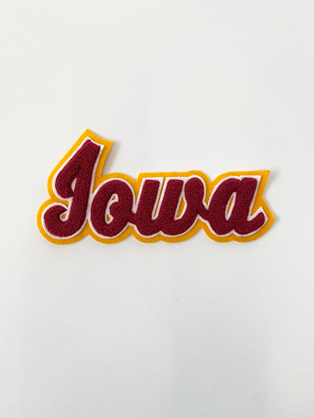 Iowa and Iowa State Script Word Patch