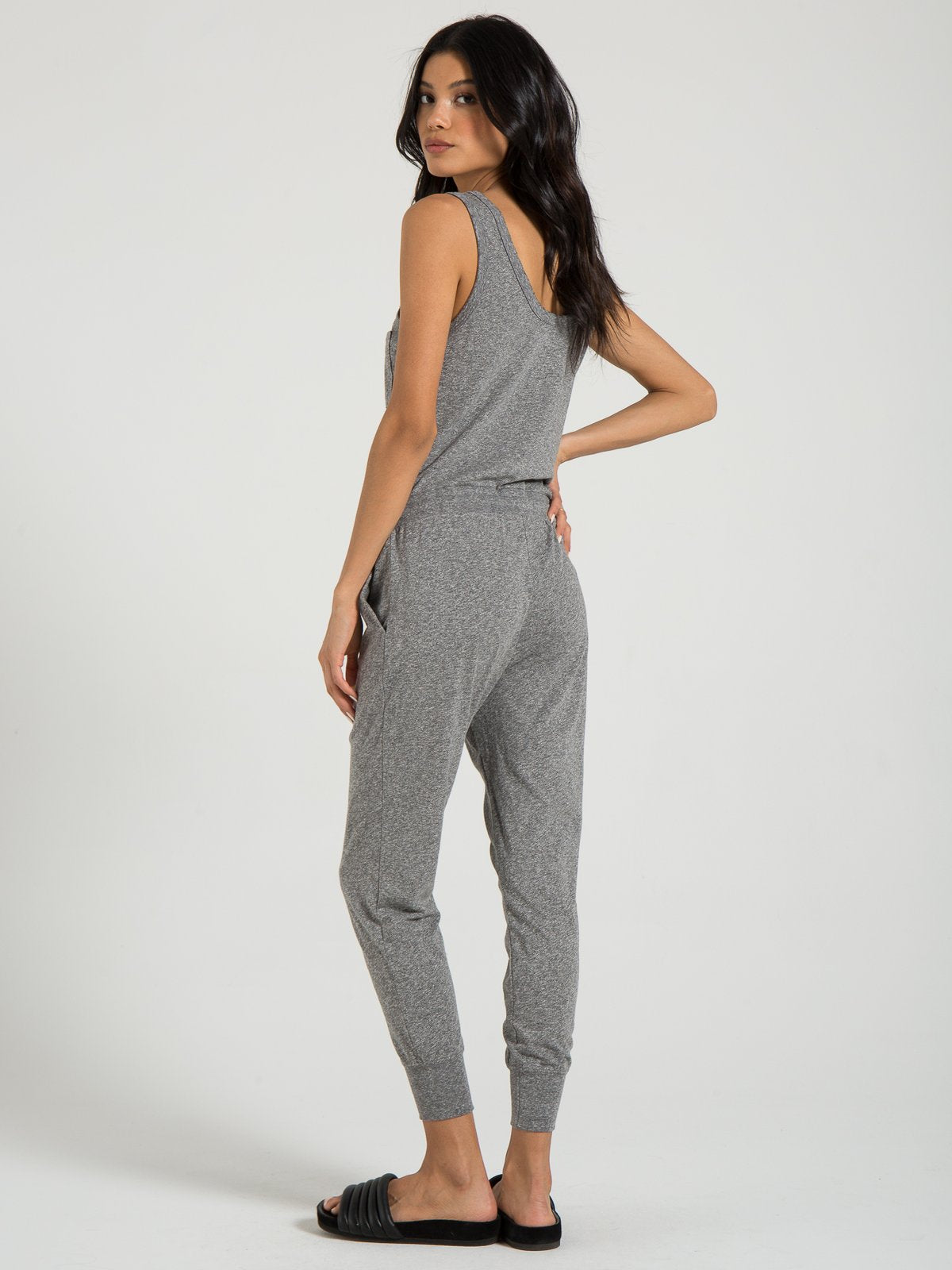 n PHILANTHROPY Opal Jumpsuit in Heather Grey Blond Genius