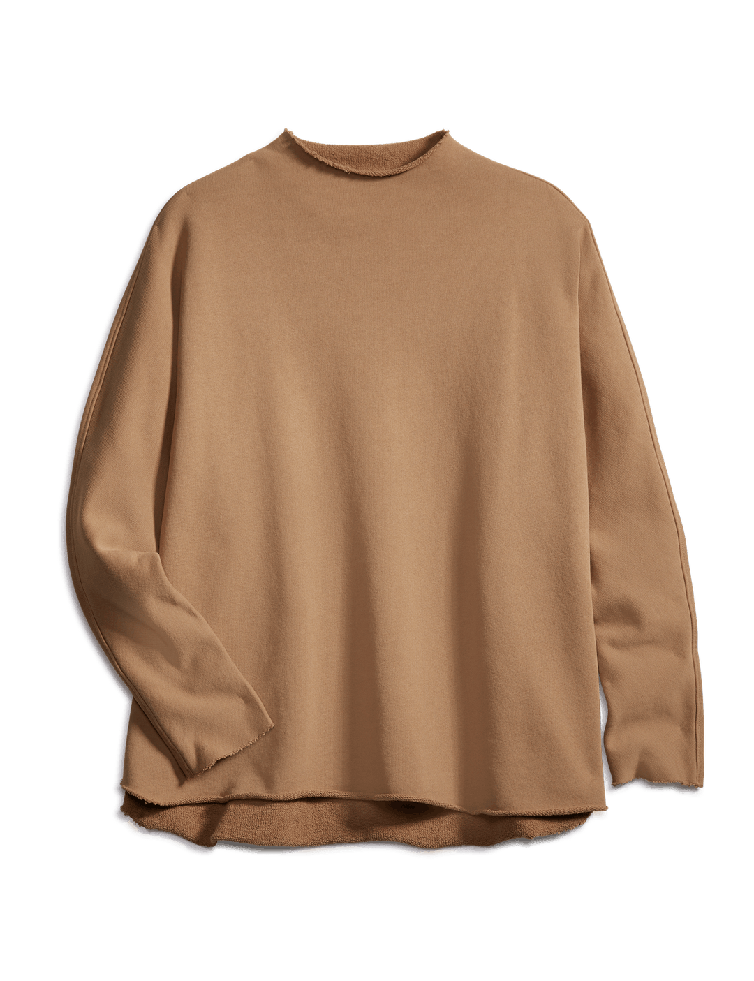 Frank & Eileen - Effie Long Sleeve Funnel Neck Capelet in Camel