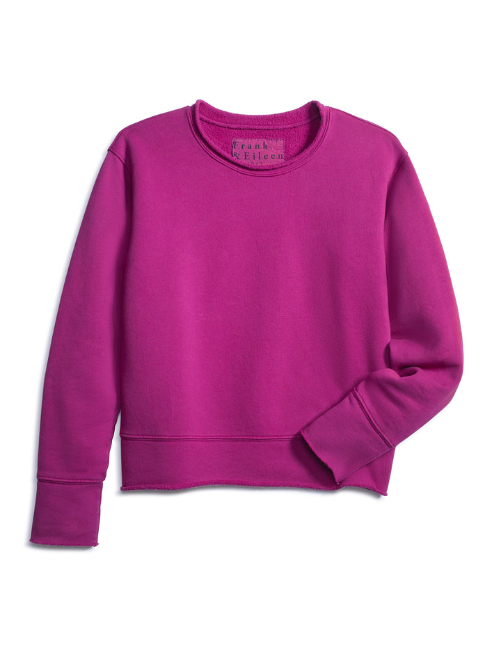 Frank & Eileen - Boyfriend Crew Neck Sweatshirt in Fuschia