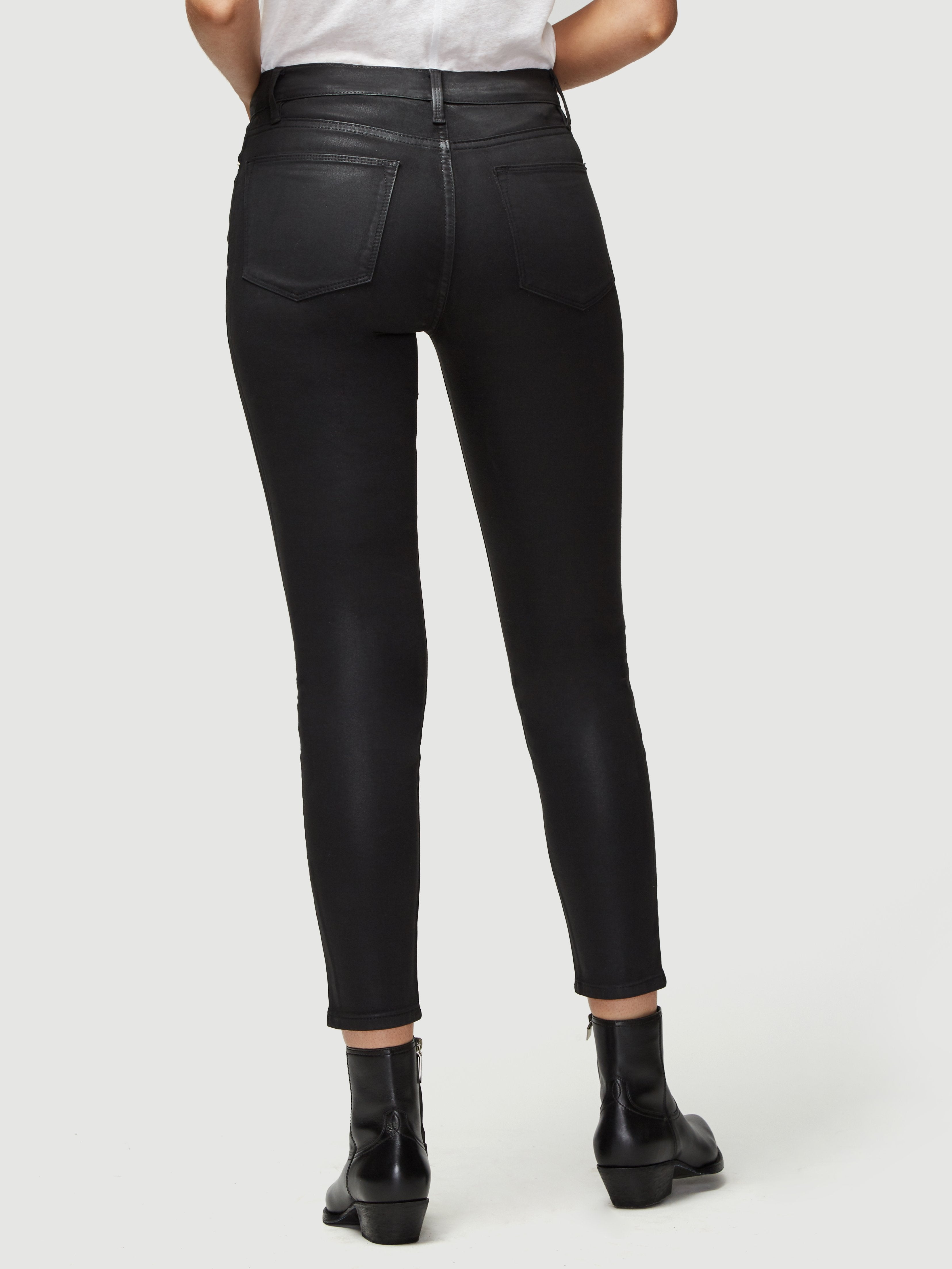 NWT✨ FRAME Le selling High Skinny Crop Coated Jeans