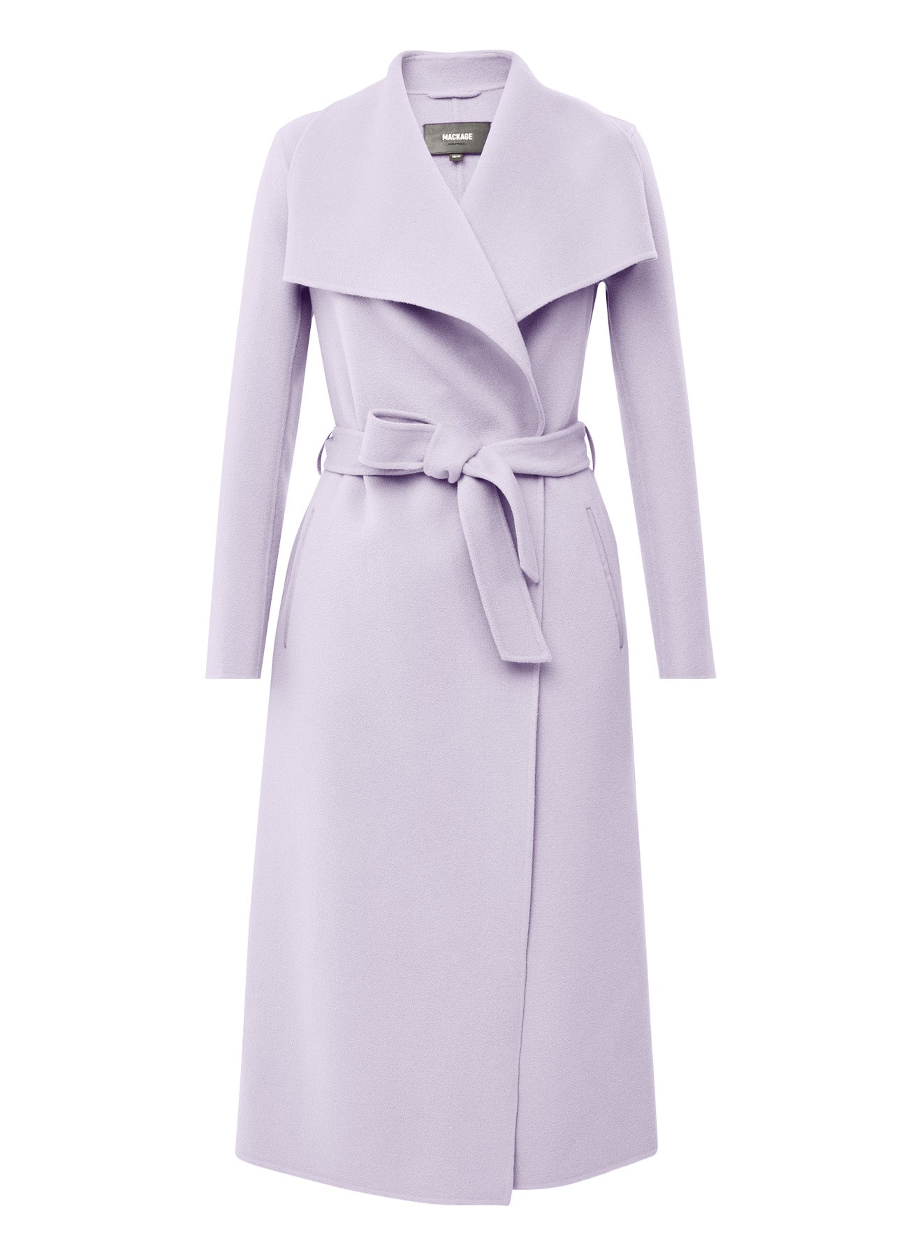 MACKAGE Mai Wool Coat in Lilac Blond Genius