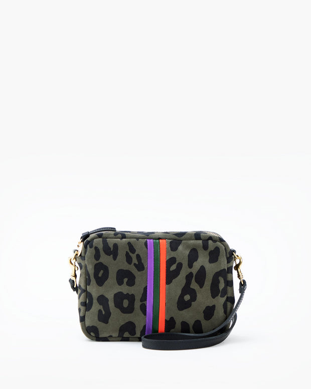 Clare V. Midi Sac - Pablo Cat Suede/Mini Stripe